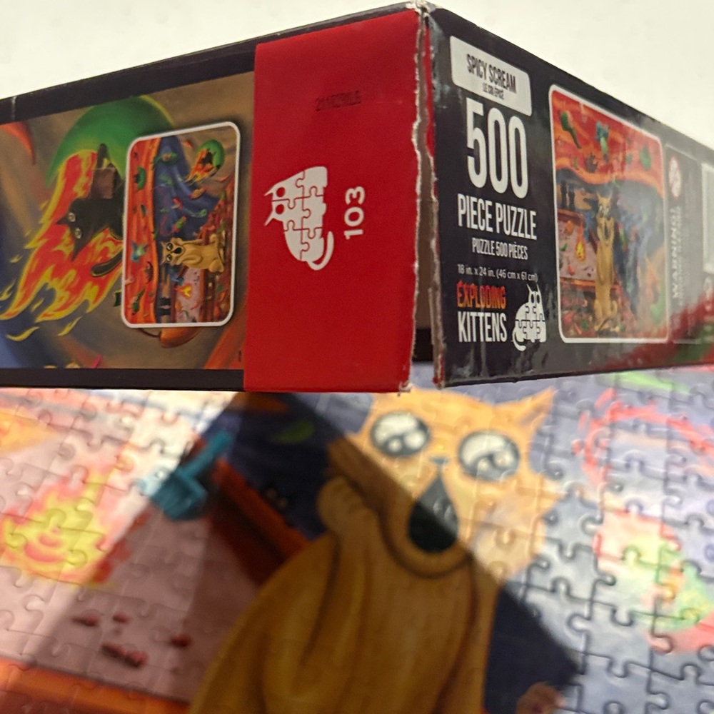 Exploding Kittens Spicy Scream Puzzle - Picture 3 of 3